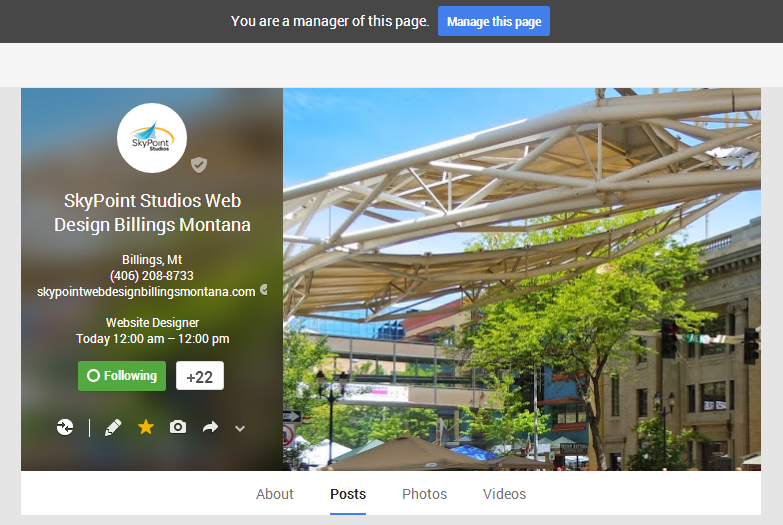 Manage Google+ Plus Page Covers