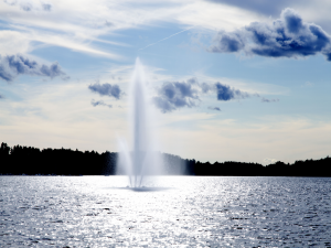 Water Fountain Lake Twitter Backgrounds