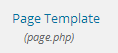 Page Template page.php WordPress Remove Comments from Pages