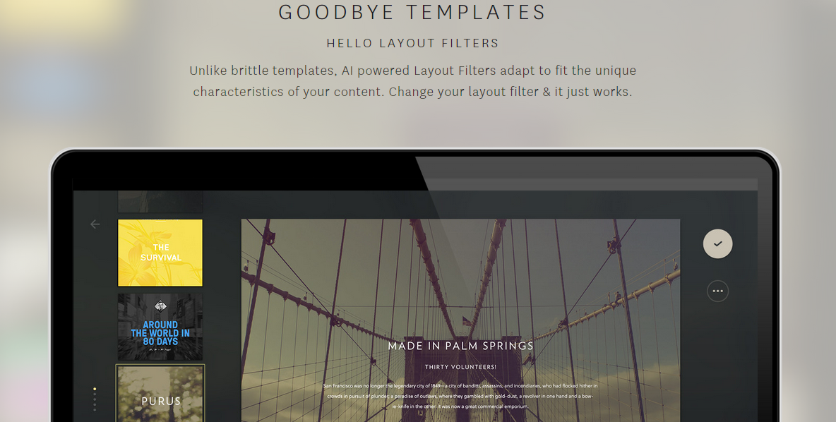 TheGrid.io Say goodbye to templates