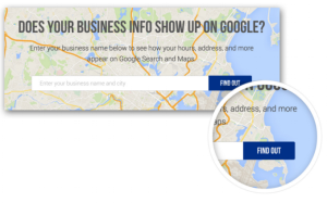 Does business info show up in Google